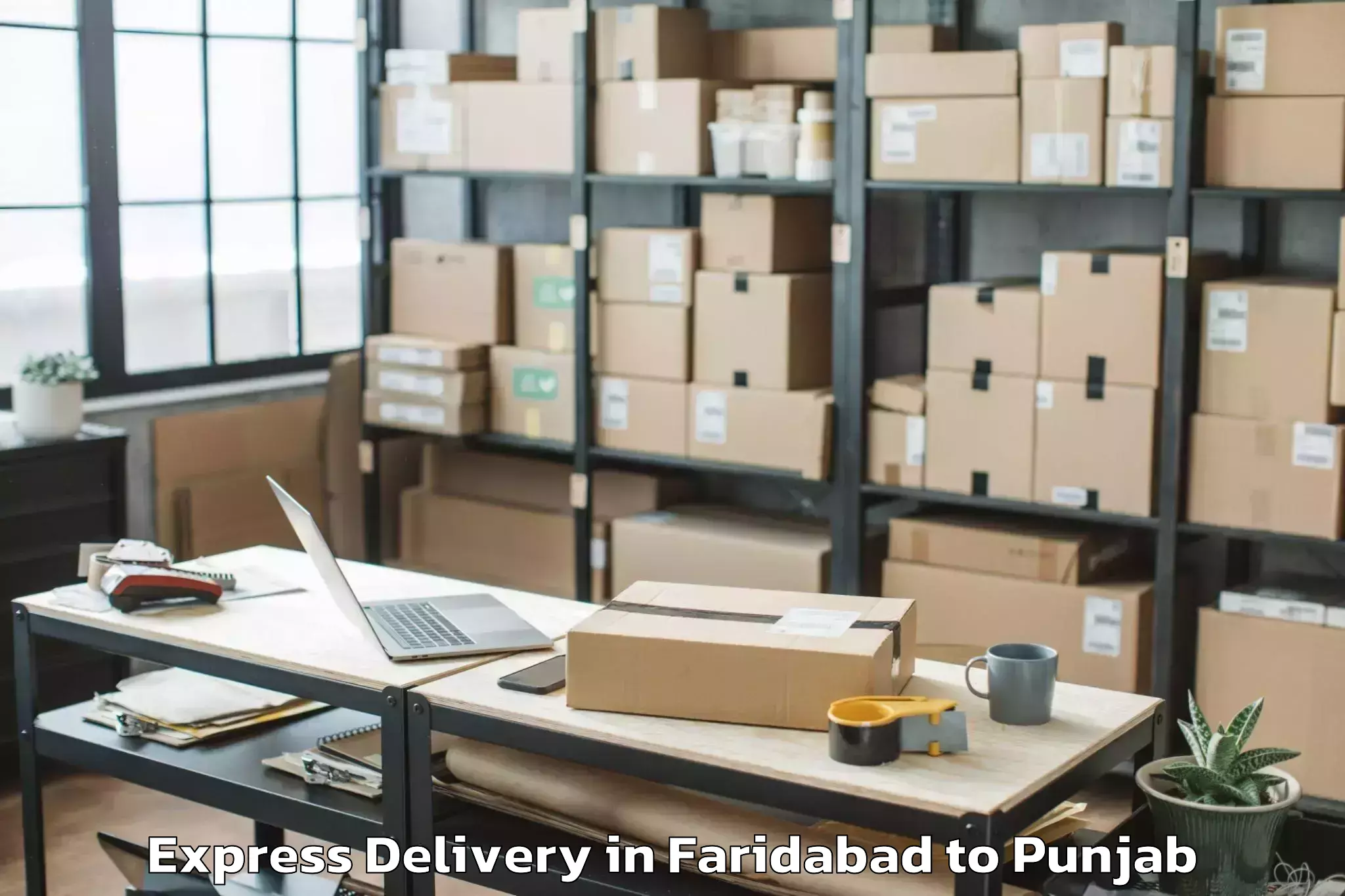 Top Faridabad to Firozpur Express Delivery Available